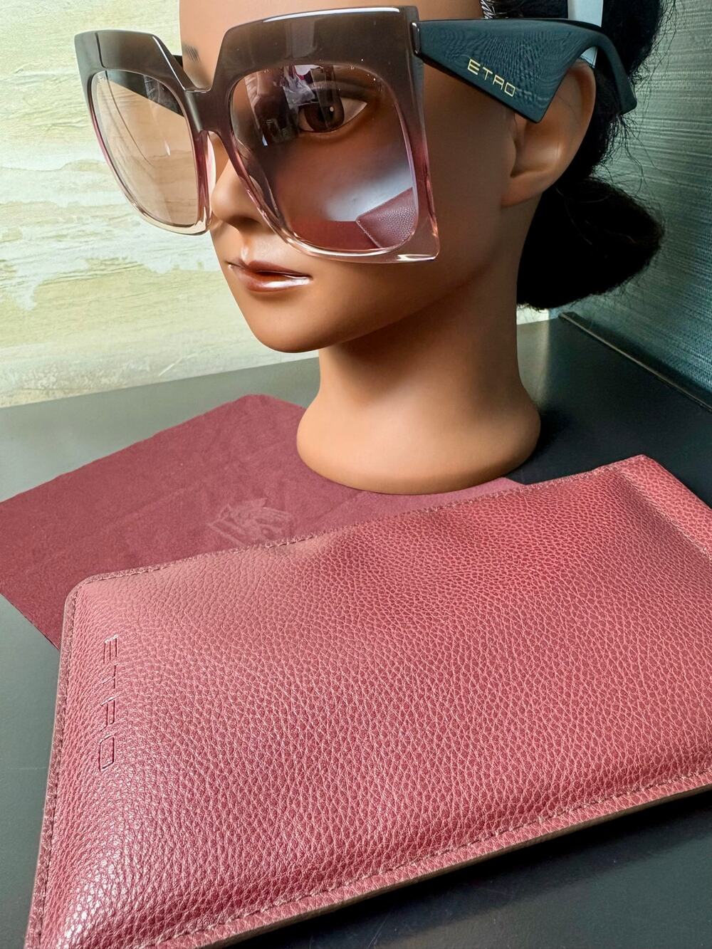 NEW Etro Oversized Woman's Mirrored Sunglasses 0002/S SOE2S